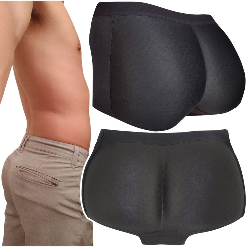 ToBeInStyle Men's Instant Butt Booster Enhancing Padded Lifting Boxer Briefs-Large - Image 1